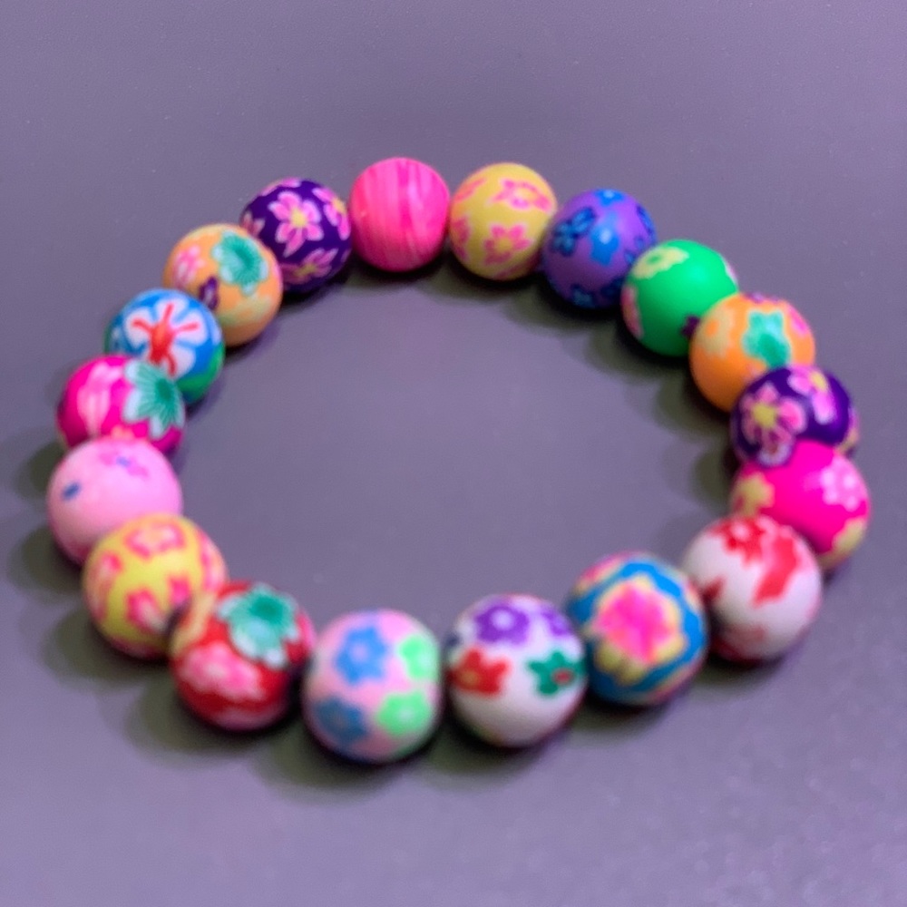 Floral Beaded Bracelet